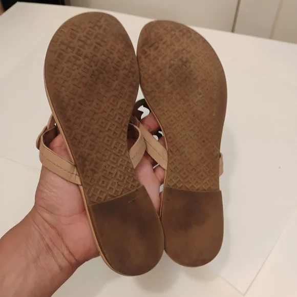 Tory Burch Brown Leather Miller Sandals - Picture 6 of 16